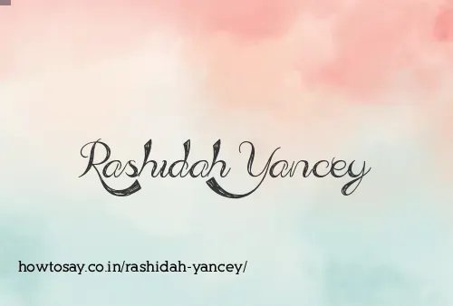 Rashidah Yancey