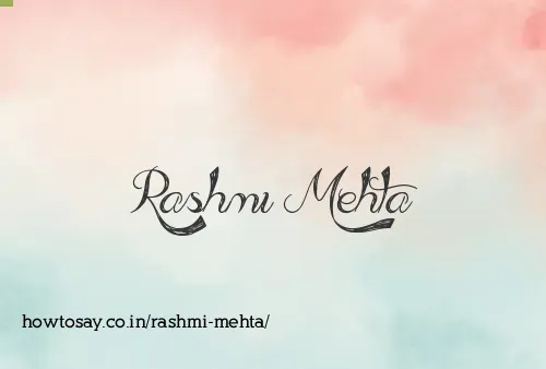 Rashmi Mehta
