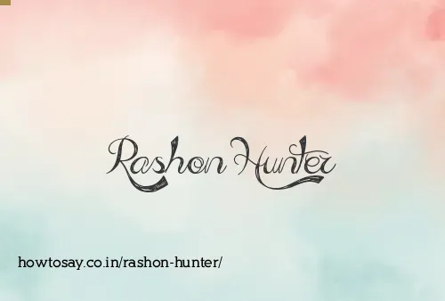 Rashon Hunter