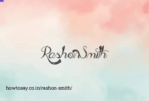 Rashon Smith