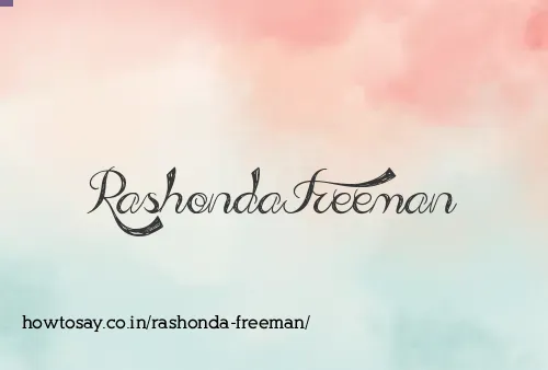Rashonda Freeman