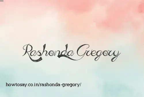 Rashonda Gregory