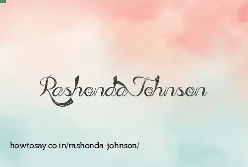 Rashonda Johnson