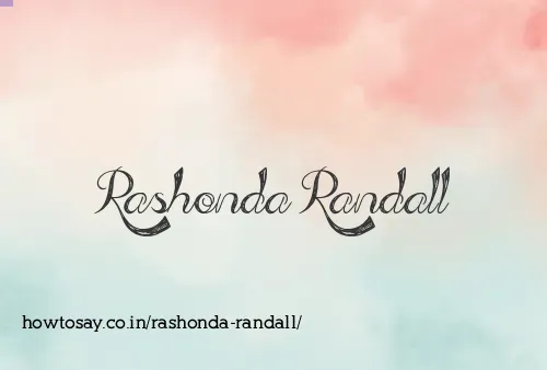 Rashonda Randall