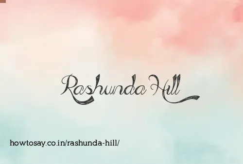 Rashunda Hill