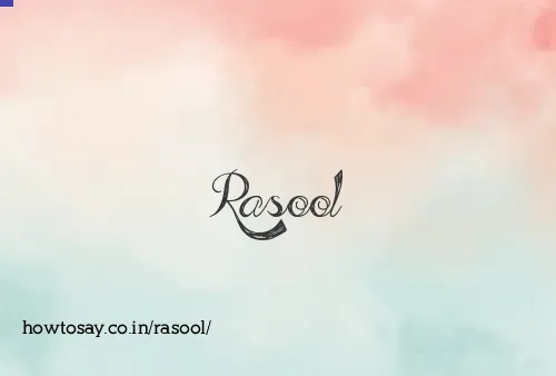 Rasool