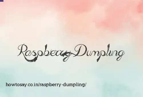 Raspberry Dumpling