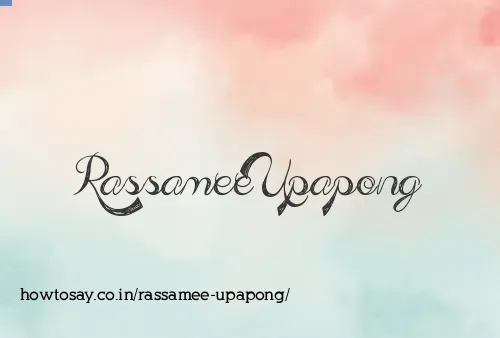 Rassamee Upapong
