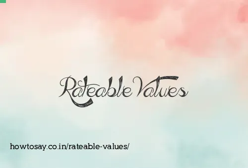Rateable Values