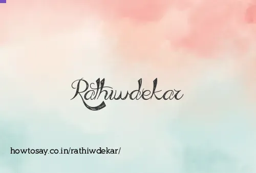 Rathiwdekar