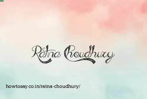 Ratna Choudhury