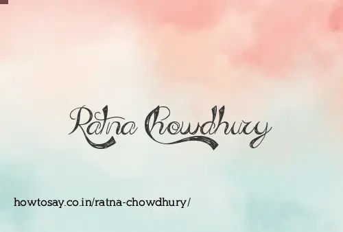 Ratna Chowdhury