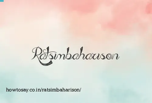 Ratsimbaharison