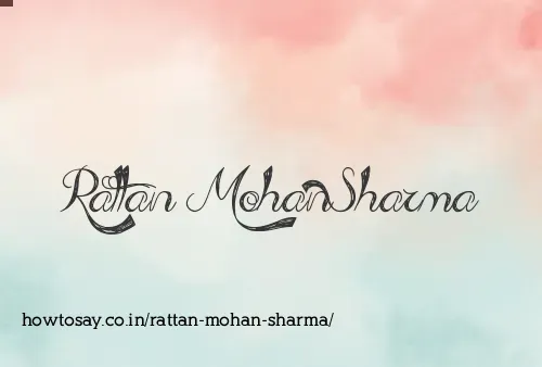Rattan Mohan Sharma
