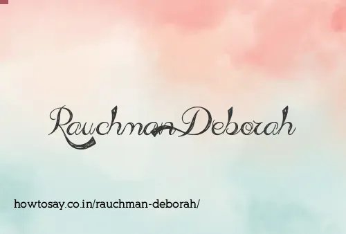 Rauchman Deborah