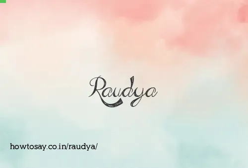 Raudya
