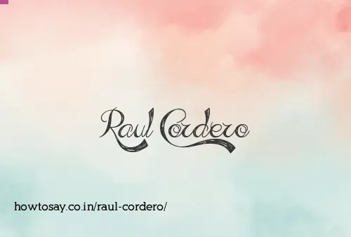 Raul Cordero