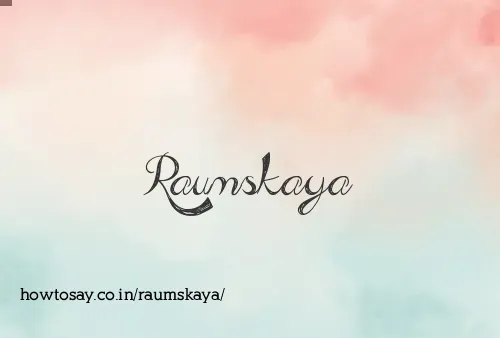 Raumskaya