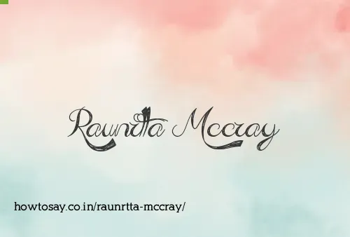 Raunrtta Mccray