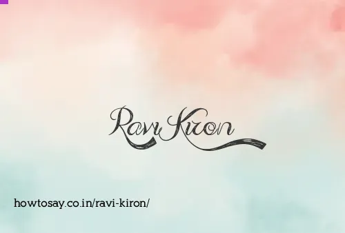 Ravi Kiron