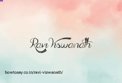 Ravi Viswanath