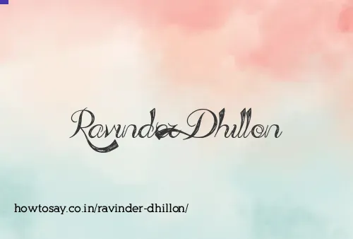 Ravinder Dhillon