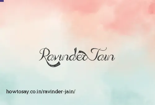 Ravinder Jain