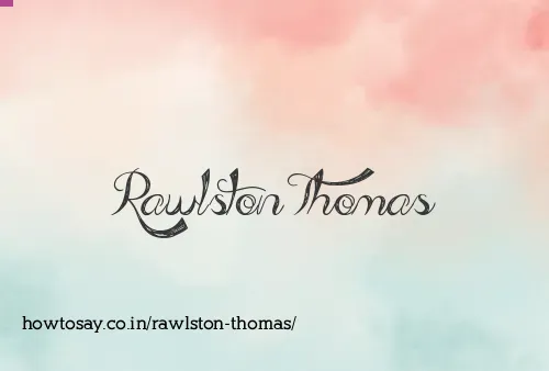 Rawlston Thomas