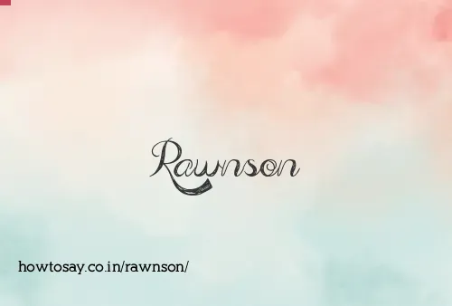 Rawnson
