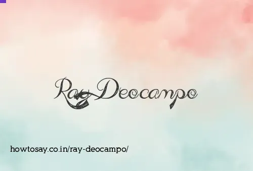 Ray Deocampo