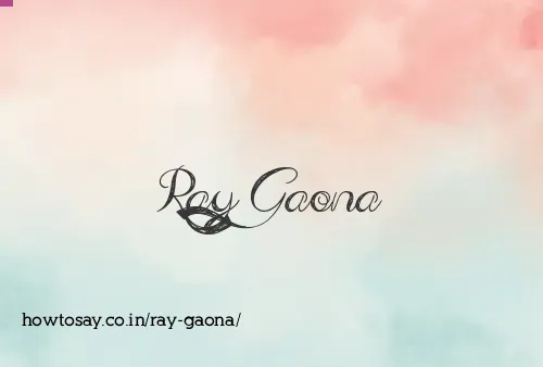 Ray Gaona