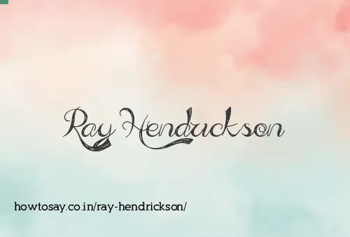 Ray Hendrickson