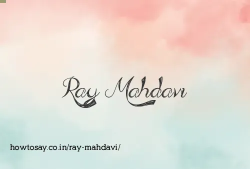 Ray Mahdavi