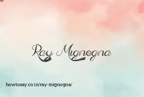 Ray Mignogna