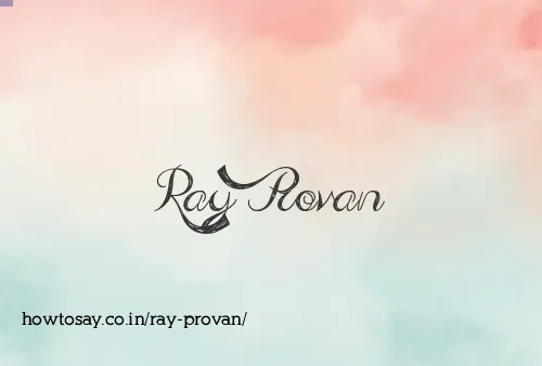 Ray Provan