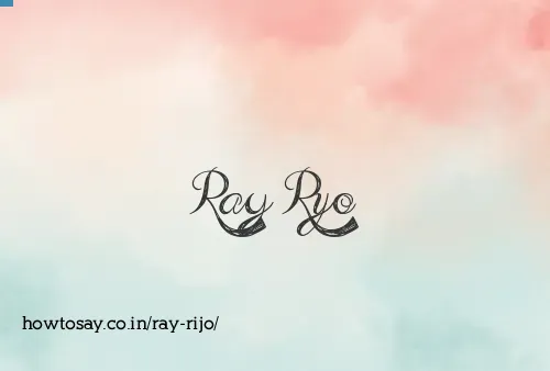 Ray Rijo