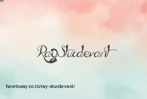 Ray Sturdevant