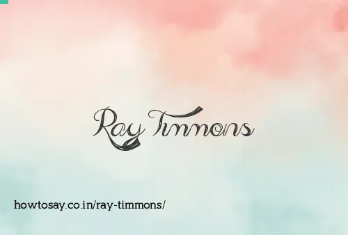 Ray Timmons