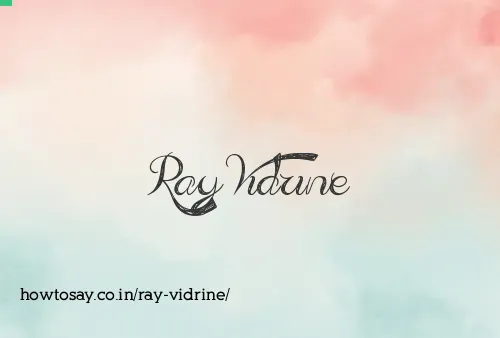 Ray Vidrine