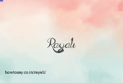 Rayali