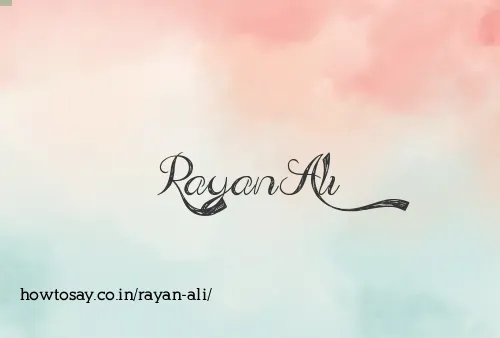 Rayan Ali