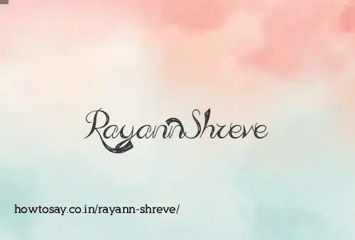 Rayann Shreve