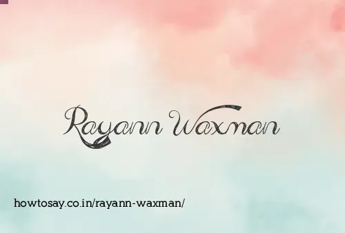 Rayann Waxman