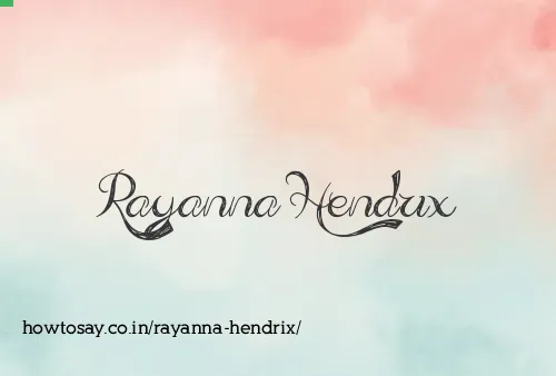 Rayanna Hendrix