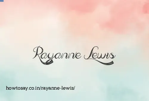 Rayanne Lewis