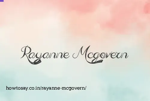Rayanne Mcgovern