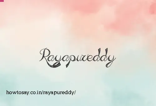 Rayapureddy