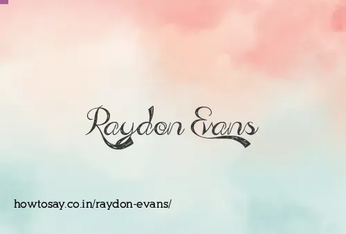 Raydon Evans