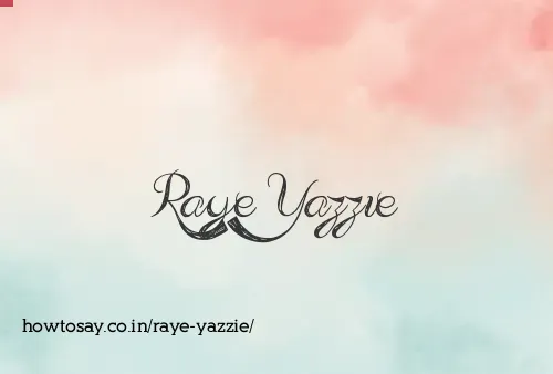 Raye Yazzie