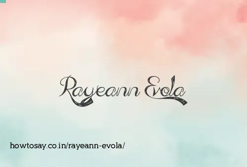 Rayeann Evola